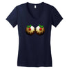 christmas pudding boobs funny Women's V-Neck T-Shirt