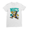 wats (2) Ladies Fitted T-Shirt