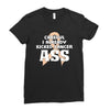 Careful I Already Kicked Cancer Ass Ladies Fitted T-Shirt