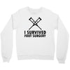 I Survived Foot Surgery Crewneck Sweatshirt
