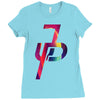 jake paul cool colors Ladies Fitted T-Shirt