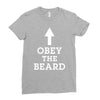 obey the beard funny Ladies Fitted T-Shirt