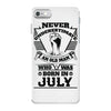 Never Underestimate Old Man Who Was Born July iPhone 7 Case