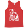 eat sleep sail repeat Tank Top