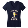 Wish You Were Beer Women's V-Neck T-Shirt