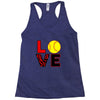 love softball Racerback Tank