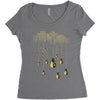 city made bulb Women's Triblend Scoop T-shirt