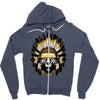 native american chief bear Zipper Hoodie