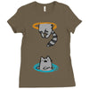 portal cat Ladies Fitted T-Shirt