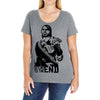 outlaws to the end 5 Ladies Curvy T-Shirt