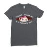 February Peeking Out Baby Girl Ladies Fitted T-Shirt