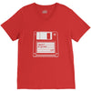 retro floppy V-Neck Tee