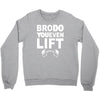 bro do you even lift baseball raglan Crewneck Sweatshirt