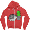 prickly love Zipper Hoodie