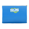 may the mass times force acceleration be with you funny Accessory Pouches