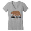 Papa Bear Women's V-Neck T-Shirt