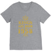 kings are born in 1958 V-Neck Tee