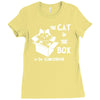 the cat in the box Ladies Fitted T-Shirt