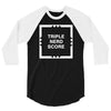 triple nerd score 3/4 Sleeve Shirt