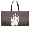 large bear paw print crew neck long sleeve Weekender Totes