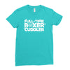 full time boxer cuddler Ladies Fitted T-Shirt