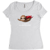 super lazy Women's Triblend Scoop T-shirt