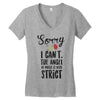 sorry i can't the angel of music is very strict Women's V-Neck T-Shirt
