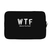 wtf where's the food Laptop sleeve