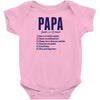 Papa Noun Definition Baby Onesie