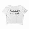 personalised daddy (2) Crop Top
