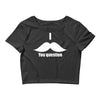 mustache (3) Crop Top