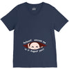 August Peeking Out Asian Baby Boy V-Neck Tee