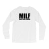milf man i love fishing t shirt funny outdoors clever humor tee fisher Long Sleeve Shirts