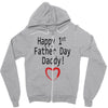 happy 1st father day Zipper Hoodie