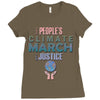 people's climate march for justice 2017 Ladies Fitted T-Shirt