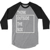 think outside the box 3/4 Sleeve Shirt