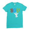 boo halloween Ladies Fitted T-Shirt