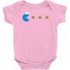 funny 80s pacman cookie monster retro gaming Baby Onesie
