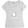 is it Unicorn Women's Triblend Scoop T-shirt