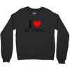 i love running Crewneck Sweatshirt