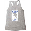 keep left shark Racerback Tank