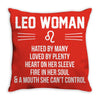 Leo Woman Throw Pillow
