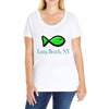 long beach Ladies Curvy T-Shirt