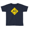 tractor crossing farmer's road warning sign Toddler T-shirt