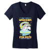 5  unicorn stab idiots Women's V-Neck T-Shirt
