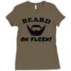 mens beard Ladies Fitted T-Shirt
