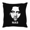 nas face Throw Pillow