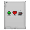peace love coffee (2) iPad 3 and 4 Case
