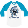muscle shark its summer time 3/4 Sleeve Shirt