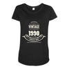 premium vintage 1990 classic perfectly aged limited edition Maternity Scoop Neck T-shirt